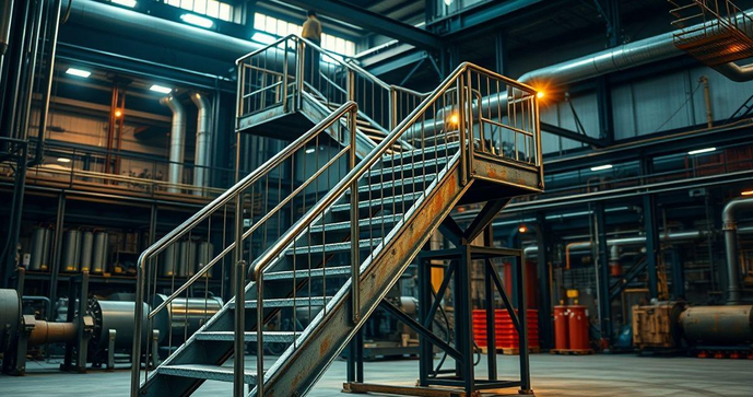 Escada em aço galvanizado: durabilidade e segurança para sua construção