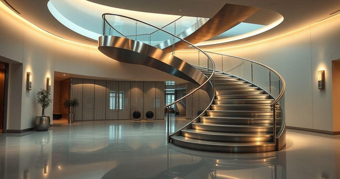 Escada em Aço Inox: Beleza e Durabilidade