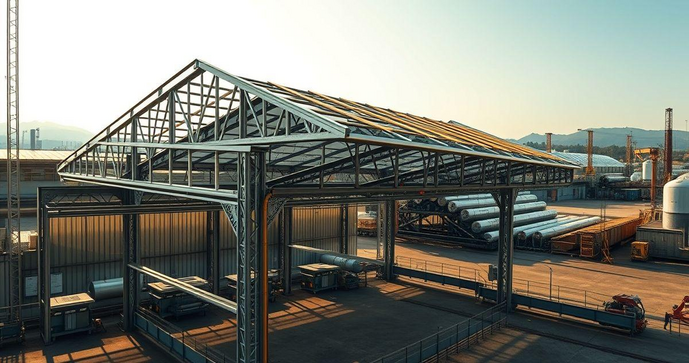 Estrutura Metálica para Telha Sanduíche