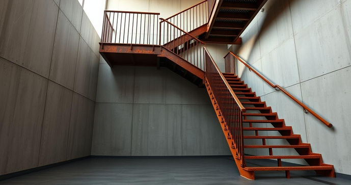 Escada em Aço Corten: Estilo e Durabilidade para Seu Projeto