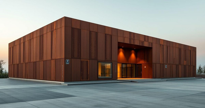 Placa de A&ccedil;o Corten: Vantagens e Aplica&ccedil;&otilde;es na Arquitetura Moderna