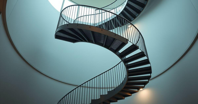 Escada de Aço Caracol: Vantagens, Tipos e Instalação Completa