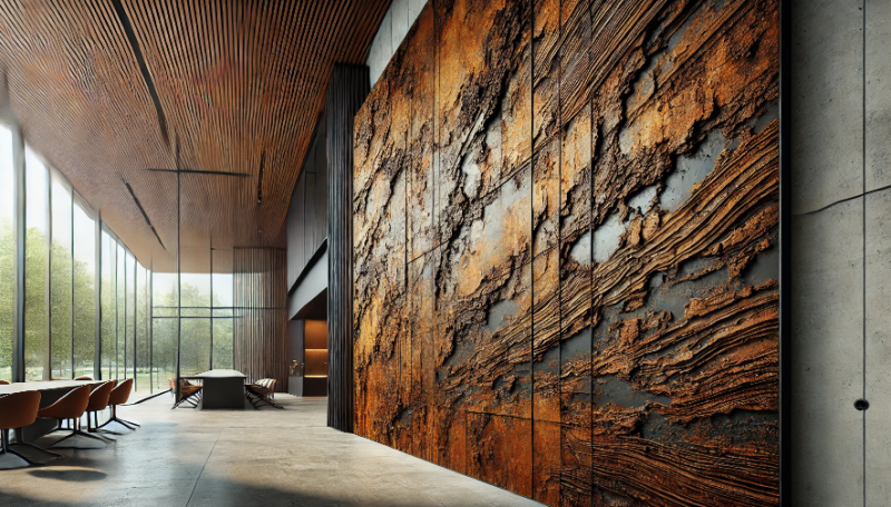 Descobrindo o charme e a durabilidade da Placa de Aço Corten na decoração e construção civil