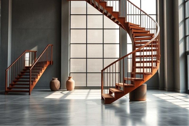 Escada em Aço Corten: Design e Durabilidade