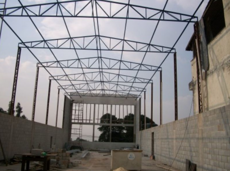 Estrutura Metálica para Garagem Orçamento Vila Velha - Estrutura Metálica em Arco