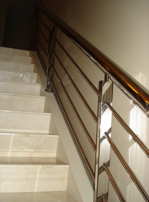 Fabricante de Corrimão de Parede Inox Linhares - Corrimão para Escada de Inox